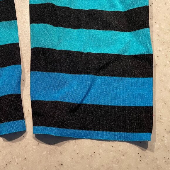 K-DEER Ombre Sneaker Length Haute Yoga Leggings – Alexis Signature Stripe RARE - Picture 3 of 5